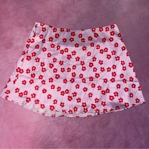 Pink Floral Mini Skirt Princess Polly Size US 12